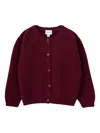 Knot Valentina Button-front Cardigan In Burgundy