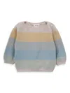 Knot Wide-stripe Pattern Jumper In Neutrals