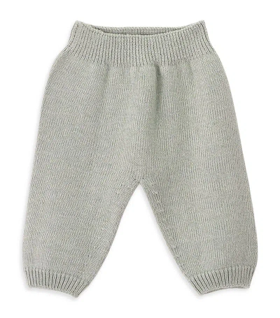Knot Wool-blend Jeth Trousers (1-12 Months) In Green