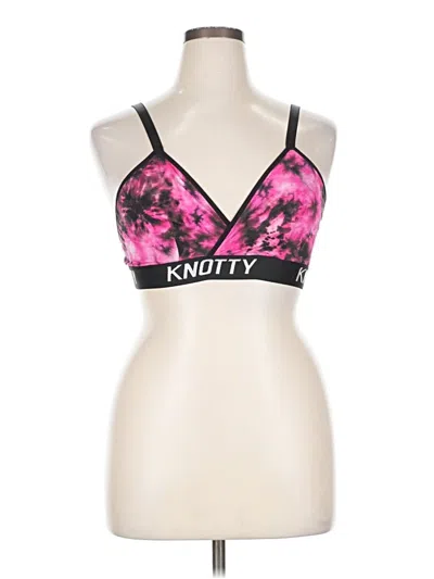 Pre-owned Knott Sports Bra In Pink