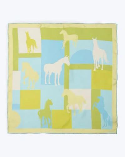 Knottery & Co Cavalier Silk Bandana In Purple