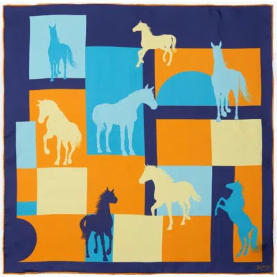 Knottery & Co Cavalier Silk Bandana In Red