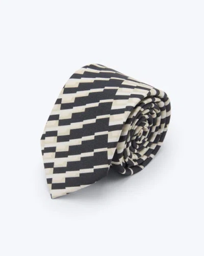 Knottery & Co Crescendo Printed Silk Tie In Multi