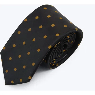 Knottery & Co Polka Dot Silk Jacquard Tie In Multi