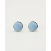 Knottery & Co Twill Silk Cufflinks In Blue