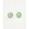 Knottery & Co Twill Silk Cufflinks In Green