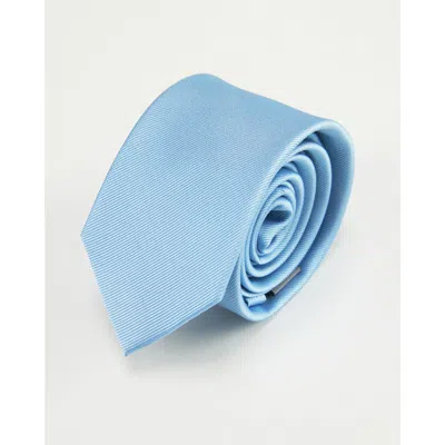 Knottery & Co Twill Silk Tie In Blue