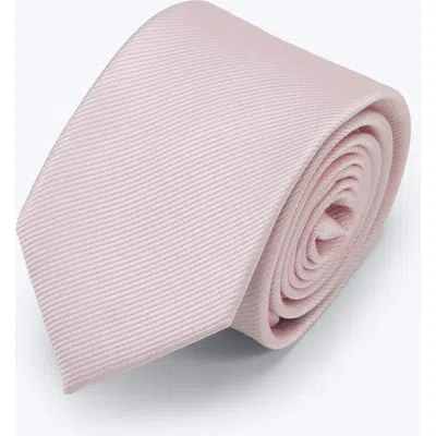 Knottery & Co Twill Silk Tie In Pink