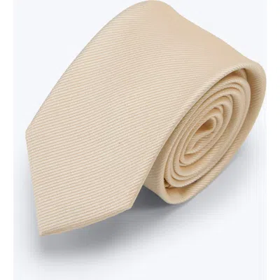 Knottery & Co Twill Silk Tie In Sand