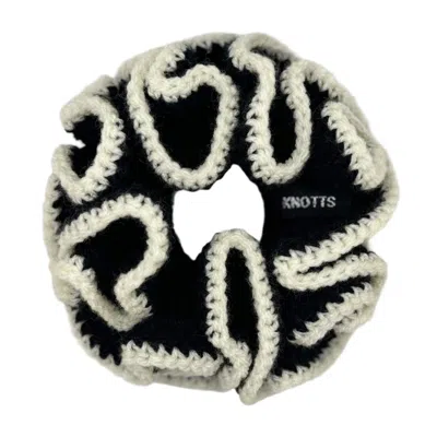 Knotts Women's Black / White Lucy Scrunchie