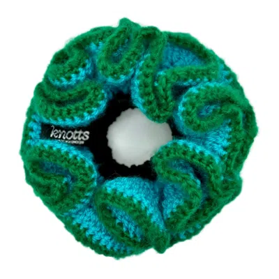 Knotts Women's Green / Blue Stephanie Scrunchie