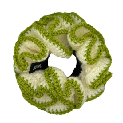 Knotts Women's Green / White Sylv Scrunchie