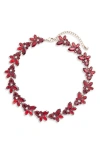 KNOTTY CRYSTAL STATEMENT COLLAR NECKLACE