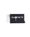 Knotwtr Logo Card Holder In Black In Black