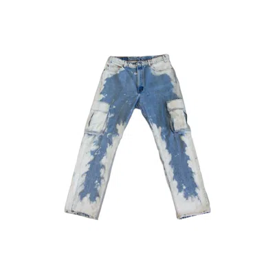 Knotwtr Men's Cargo Jeans In Blue Lagoon In Multi