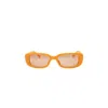 Knotwtr Men's Im Worth A Lot Sunglasses In Matte Orange In Multi