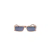 Knotwtr Men's Rectangle Sunglasses In Camel In Brown