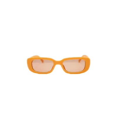 Knotwtr Men's Rectangle Sunglasses In Simba In Orange
