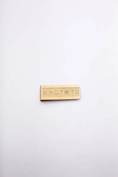Knotwtr Money On My Miind Money Clip In Gold In Neutral