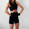 Knotwtr Sports Bra In Black In Black