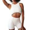 Knotwtr Sports Bra In White In White