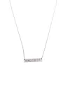 Knotwtr Unisex Thin Necklace In Silver In Silver