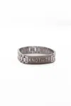 Knotwtr Unisex Wrist Watch Bracelet In Silver In Silver
