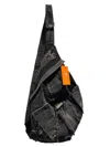 Knotwtr Women's Denim Cross Body Bag In Black In Black