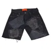 Knotwtr Women's Patch Denim Shorts In Black In Black