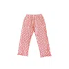 Knotwtr Women's Rocket Power Sweatpants In Red/white In Red