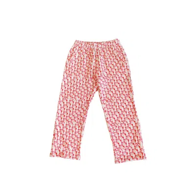 Knotwtr Women's Rocket Power Sweatpants In Red/white