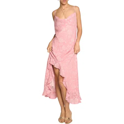 Know One Cares Brocade Ruffle Dress