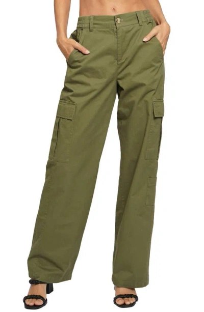 Know One Cares Cargo Pants In Olive