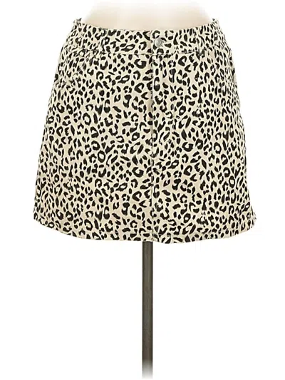 Pre-owned Know One Cares Casual Skirt In White