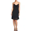 Know One Cares Cowl Neck Bias Cut Minidress