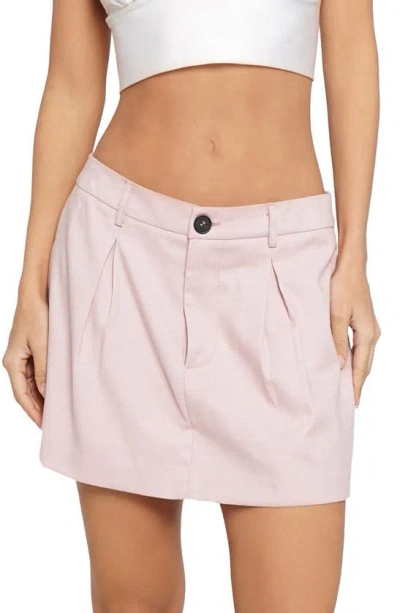 Know One Cares Pleated Front Skort In Pink