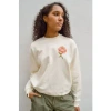 KNOWLEDGE COTTON EMBROIDERED EGRET SWEATER