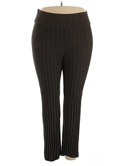 Pre-owned Known Supply Active Pants In Brown