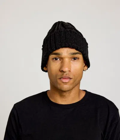 Known Supply Cable Knit Beanie In Black