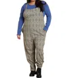 Known Supply Cadence Jumpsuit In Deep Forest Diamonds In Multi