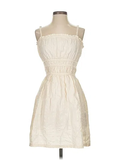 Pre-owned Known Supply Casual Dress In White