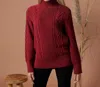 Known Supply Dallas Sweater In Ruby In Pink
