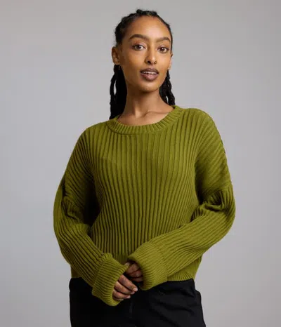 Known Supply Diamond Sweater In Olive