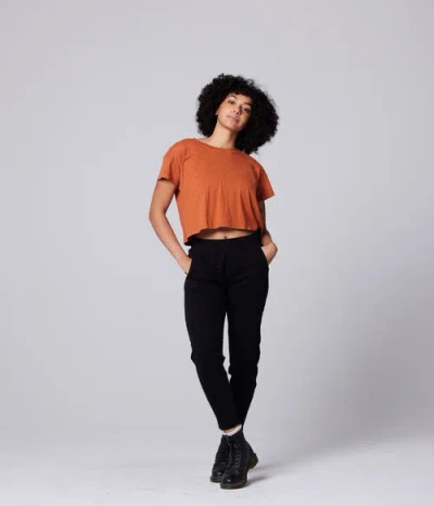 Known Supply Easy Crop Tee In Black
