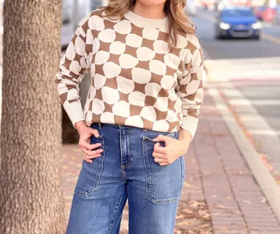 Known Supply Felix Sweater In Taupe/teak In Multi