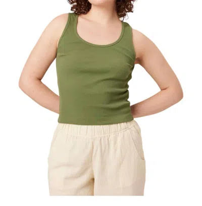Known Supply Garnet Tank Top In Leaf Green In Multi