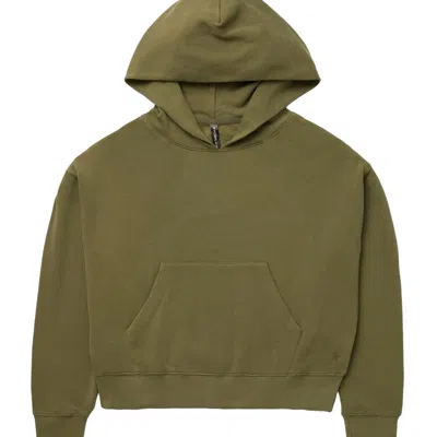 Known Supply Green Womens Relaxed Hoodie - Army In Animal Print