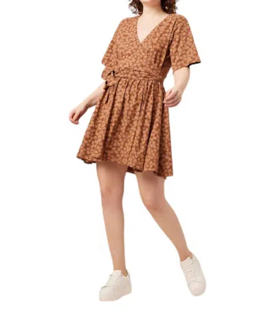 Known Supply Kalen Dress In Spice Pop Floral In Multi