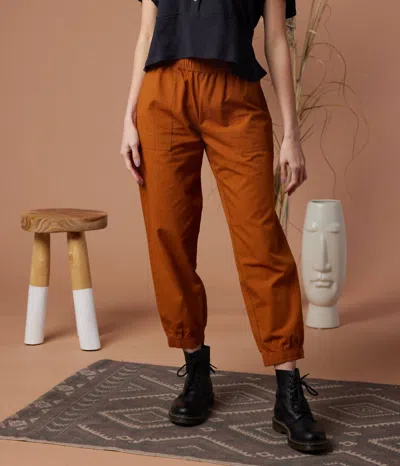 Known Supply Lesley Pant In Camel In Brown