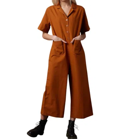 Known Supply Libra Jumpsuit In Carmel In Multi